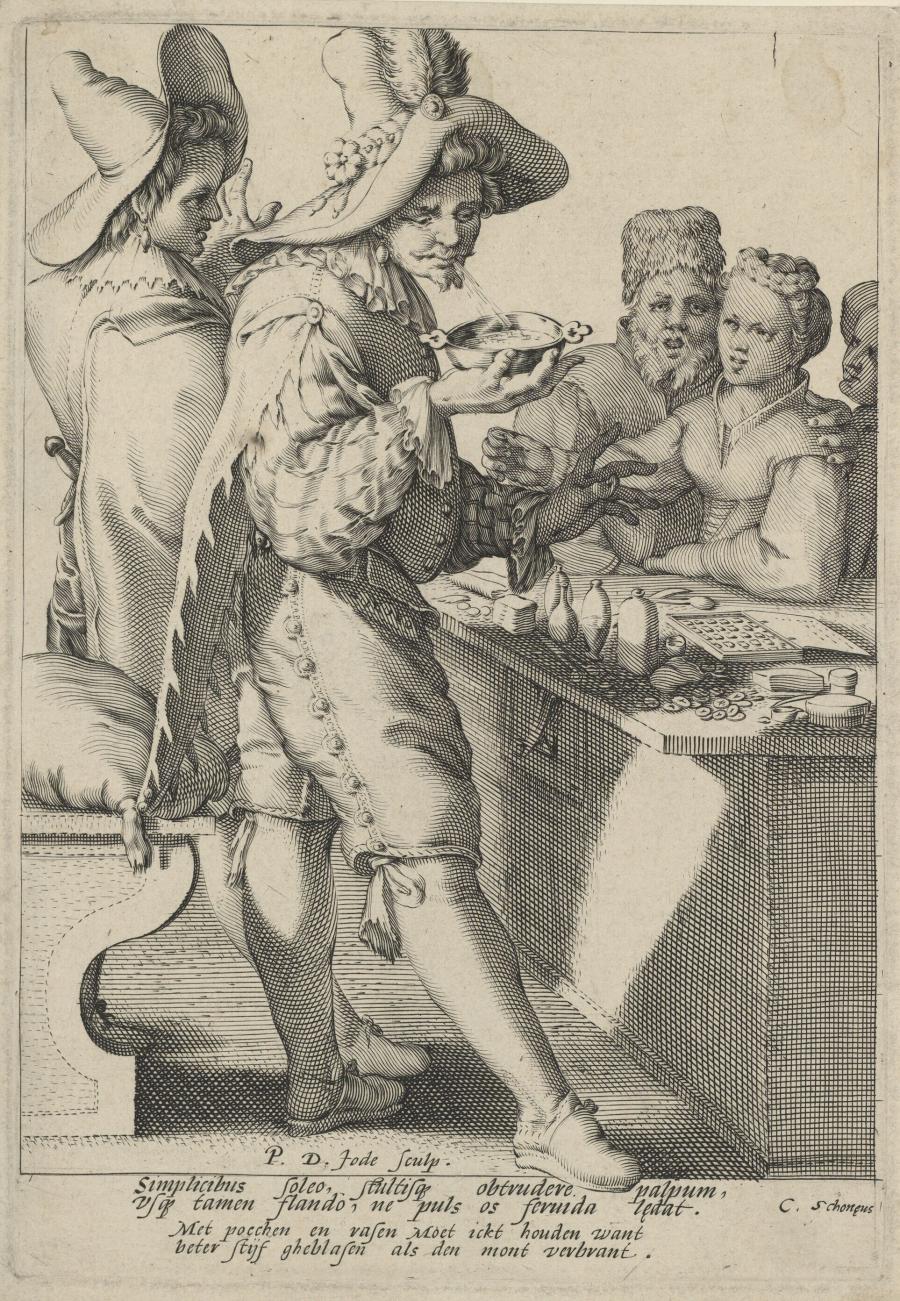 Two Charlatans at a Table with Vases