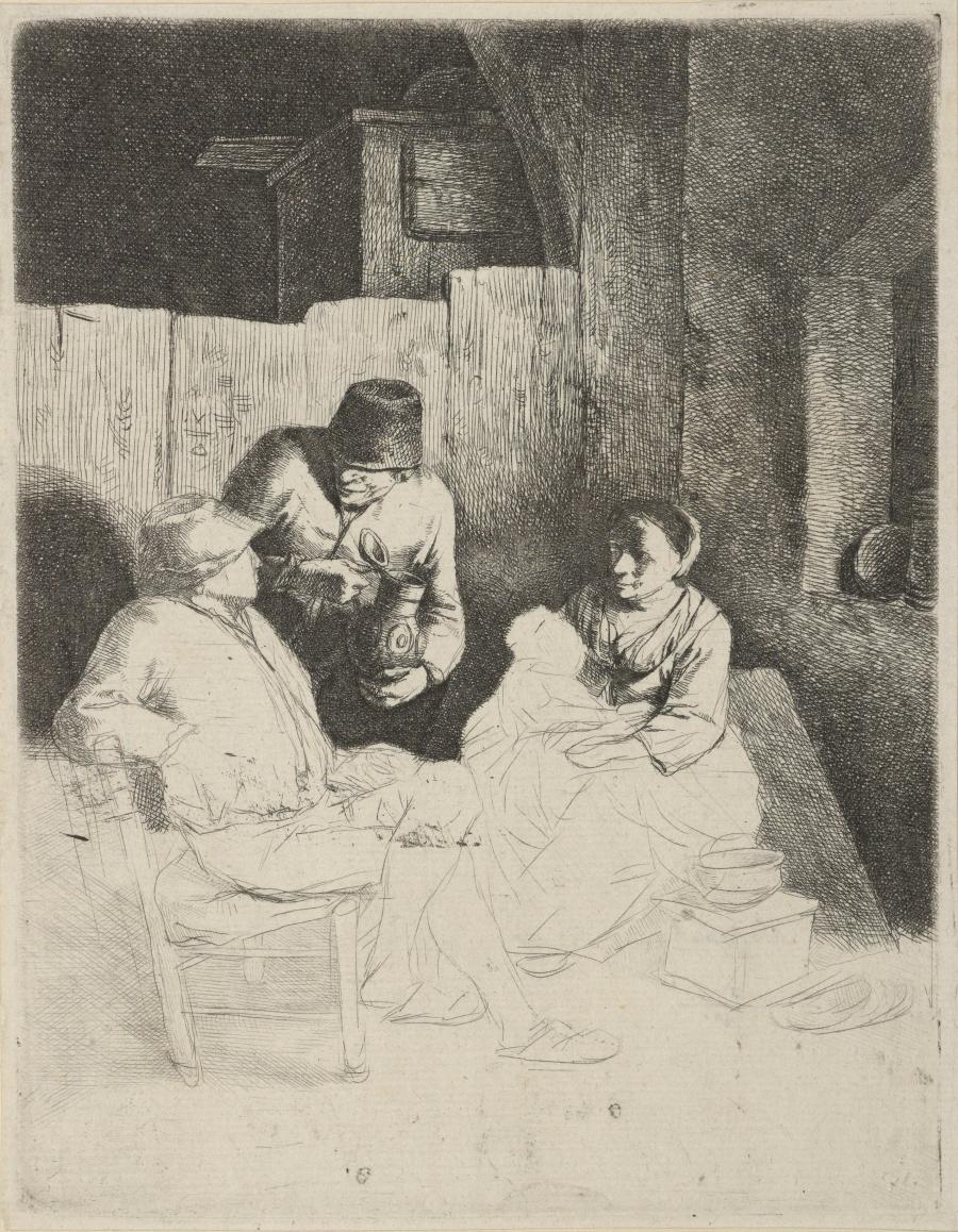 The Mother Seated in an Inn