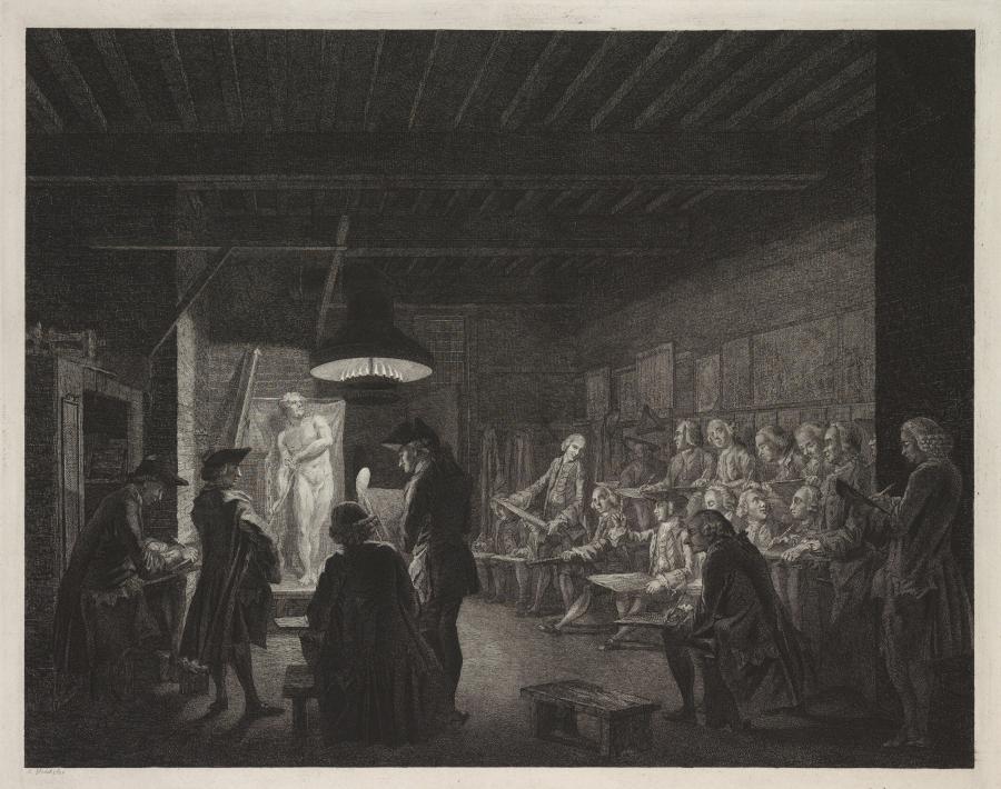 The Drawing Academy in Amsterdam in 1767
