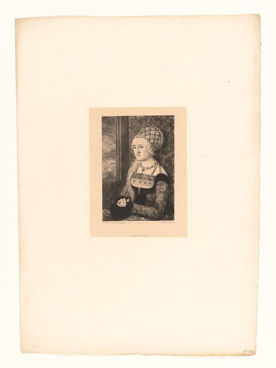 Portret van een vrouw, naar Bernhard Strigel