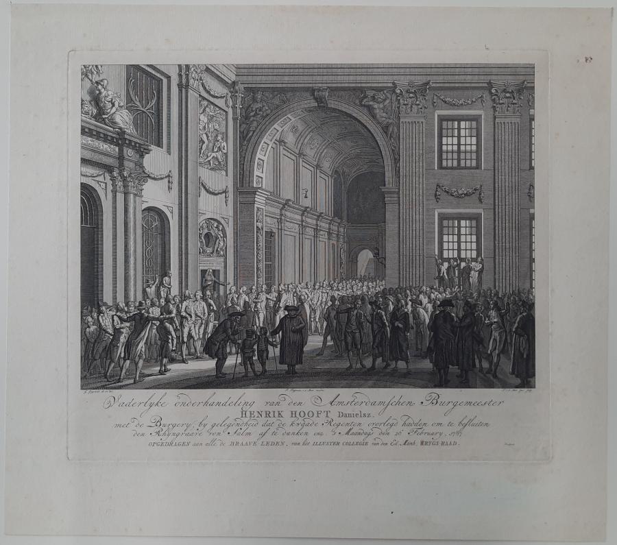 Fatherly negotiation of the Amsterdam mayor Henrik Hooft Danielsz. with the Civic ...
