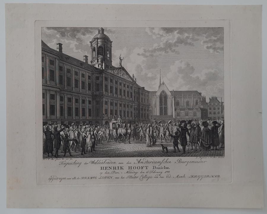 Cheers from the Well-wishers to the Amsterdam Mayor Henrik Hooft Danielsz. on Dam Square, Monday 26 February 1787