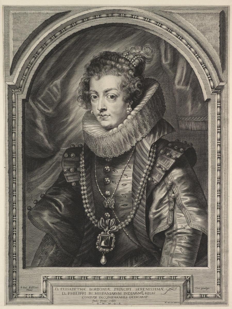Portrait of Elisabeth de Bourbon, koningin van Spanje