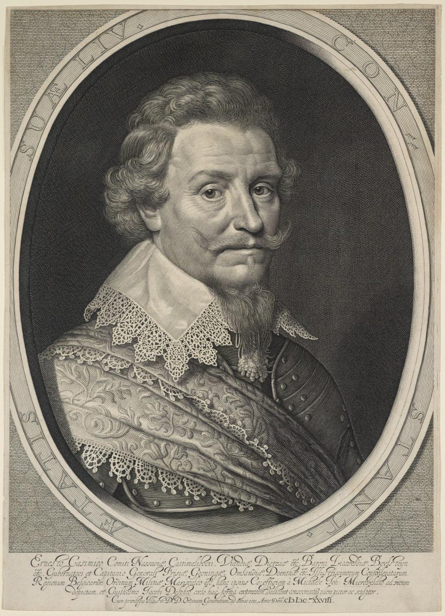 Portret van Ernst Casimir, graaf van Nassau-Dietz