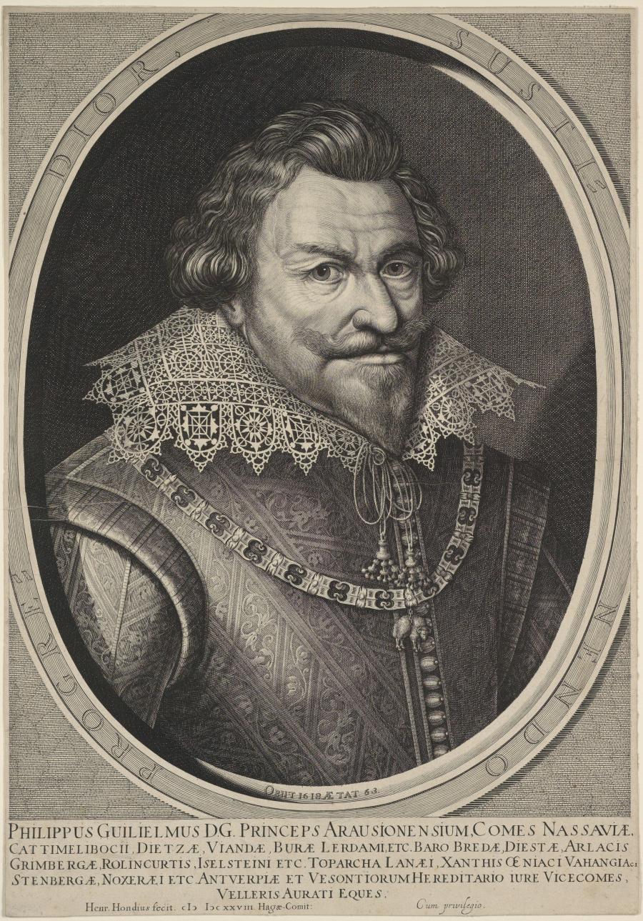 Portret van prins Filips Willem van Oranje