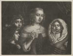 portrait-of-a-young-woman-with-three-children
