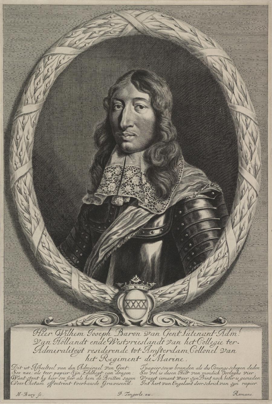 Portrait of Willem Joseph, Baron of Ghent, Admiral of Holland