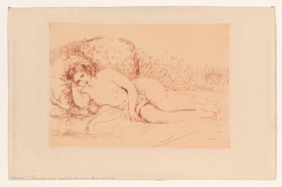 Nude Woman lying in Bed