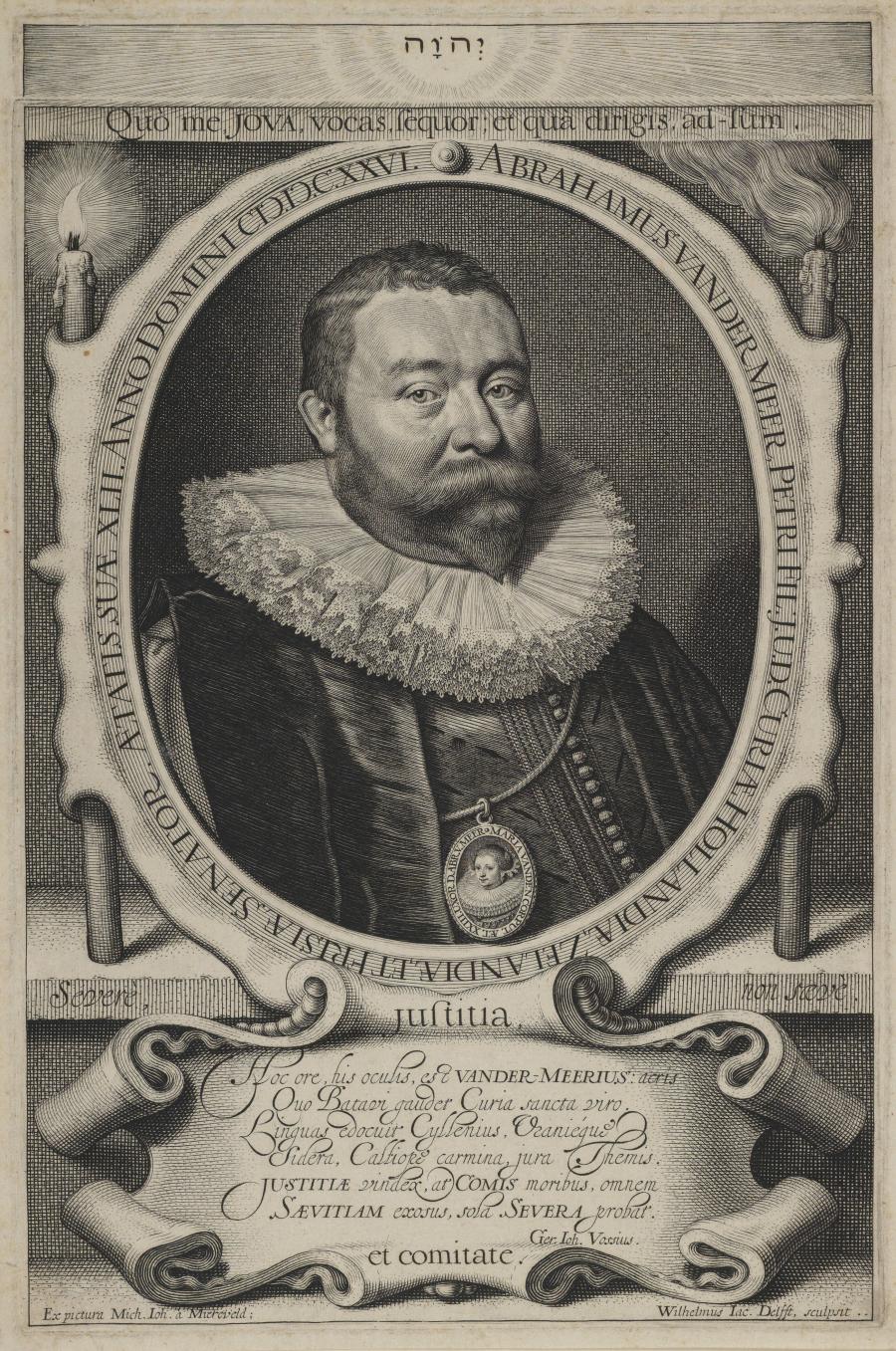Portret van Abraham van der Meer