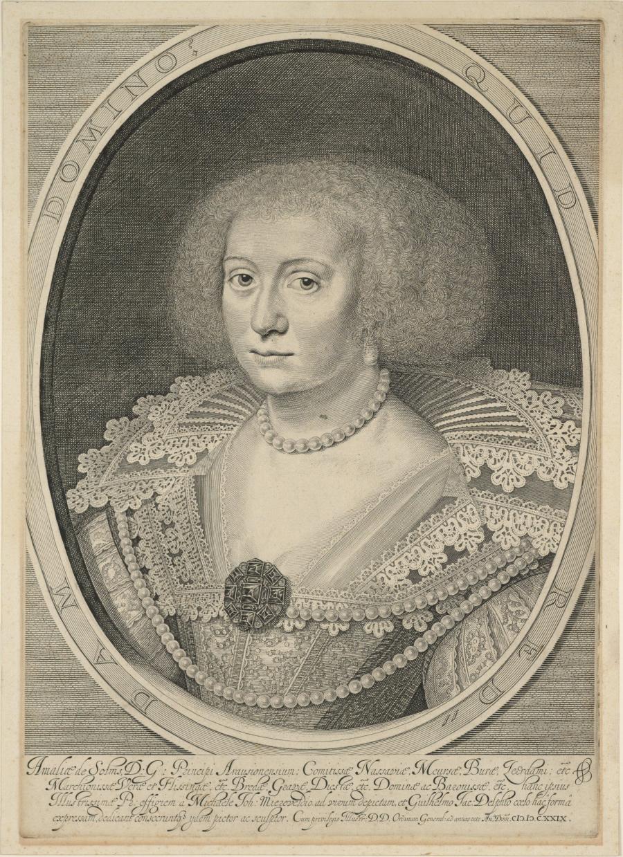 Portret van Amalia van Solms