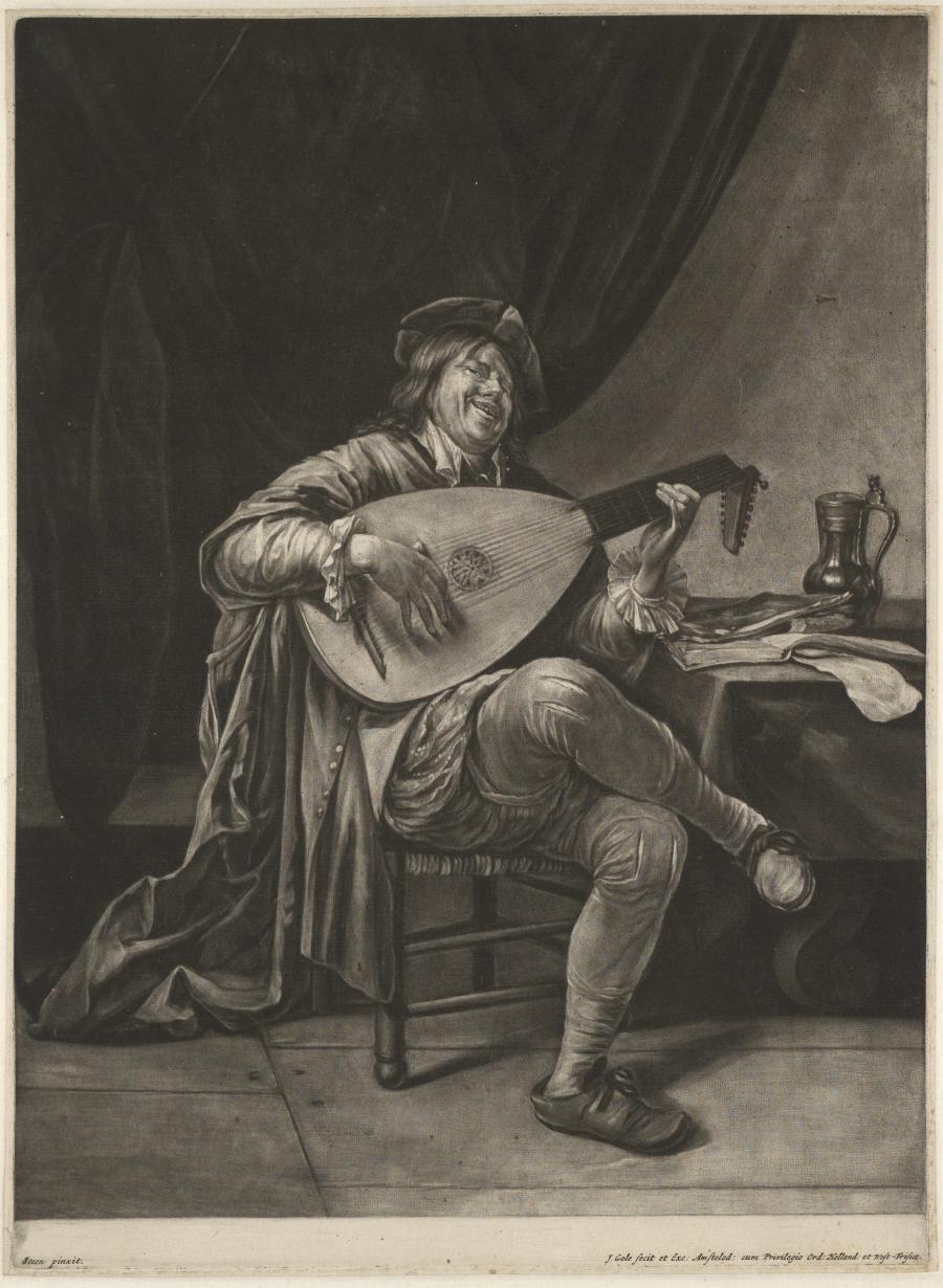Jan Steen Playing the Lute