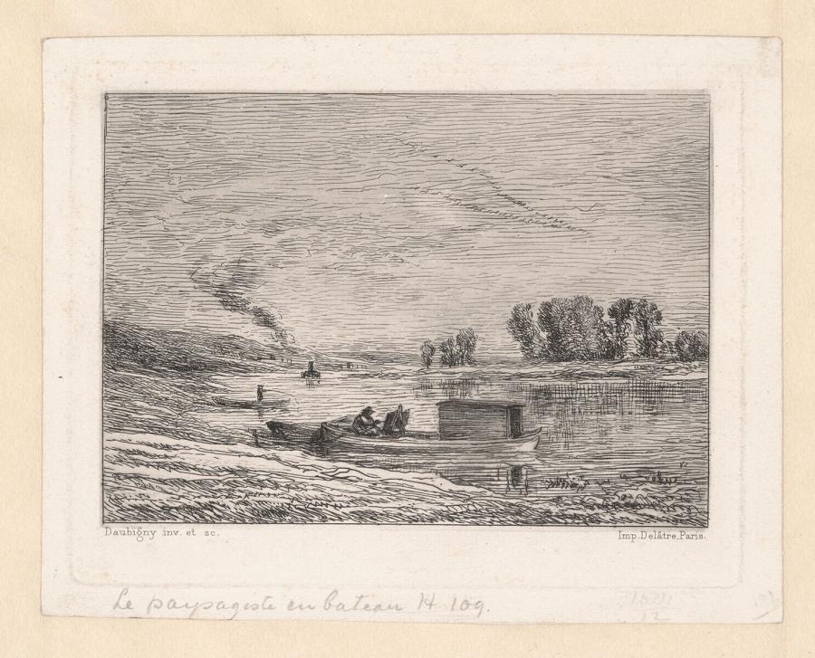 The Boat in Conflans (The Landscape Painter in a Boat)