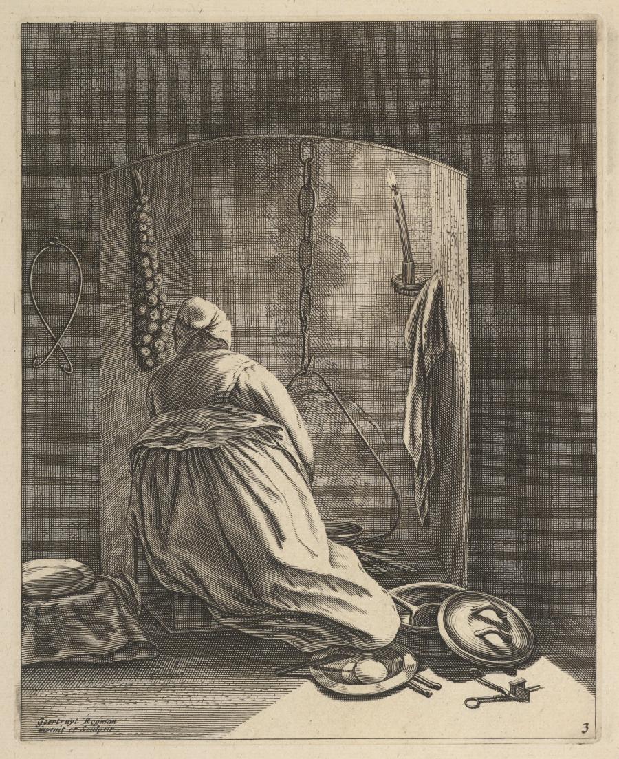 A Woman Cooking