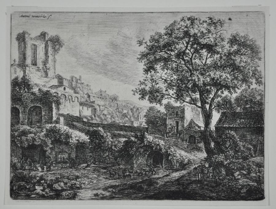 Ruin at the Entrance of a Town