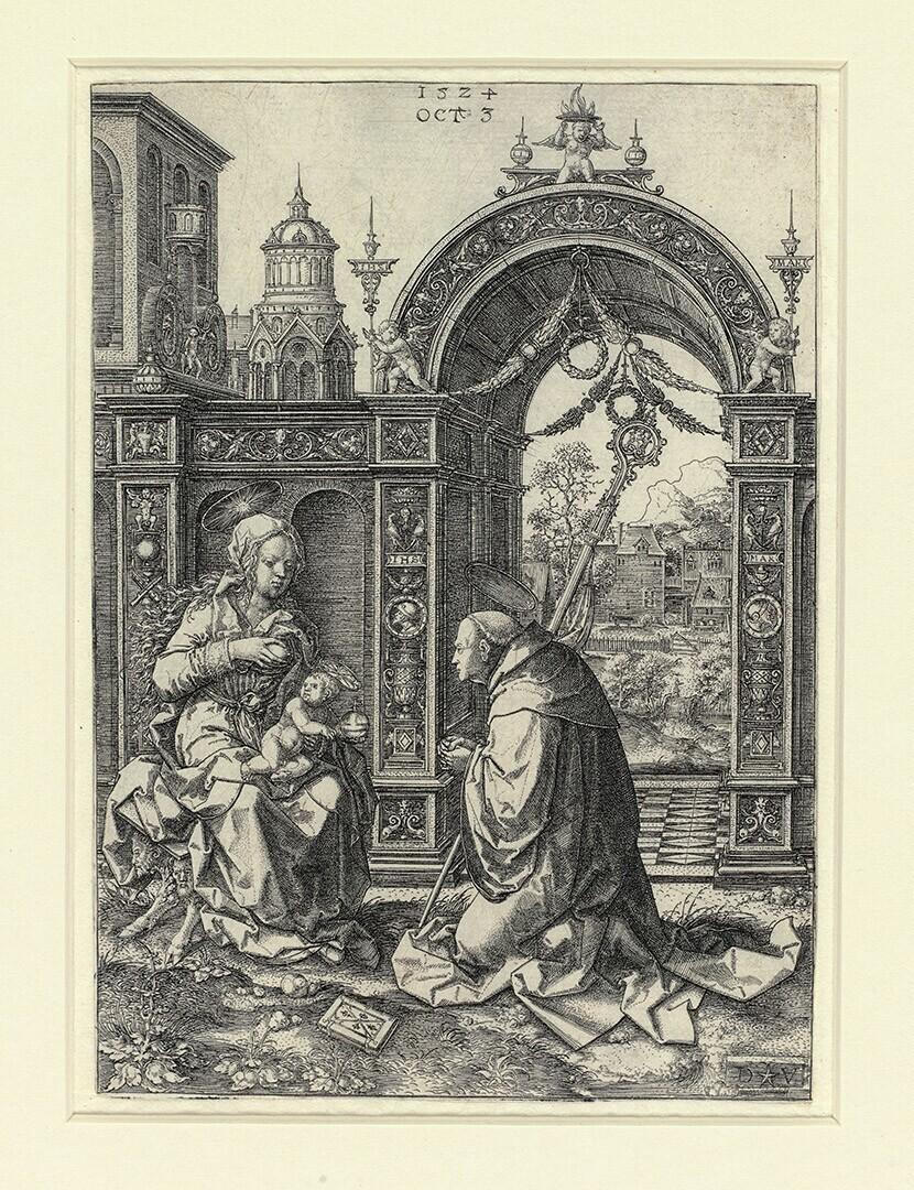 Het visioen van de heilige Bernardus van Clairvaux