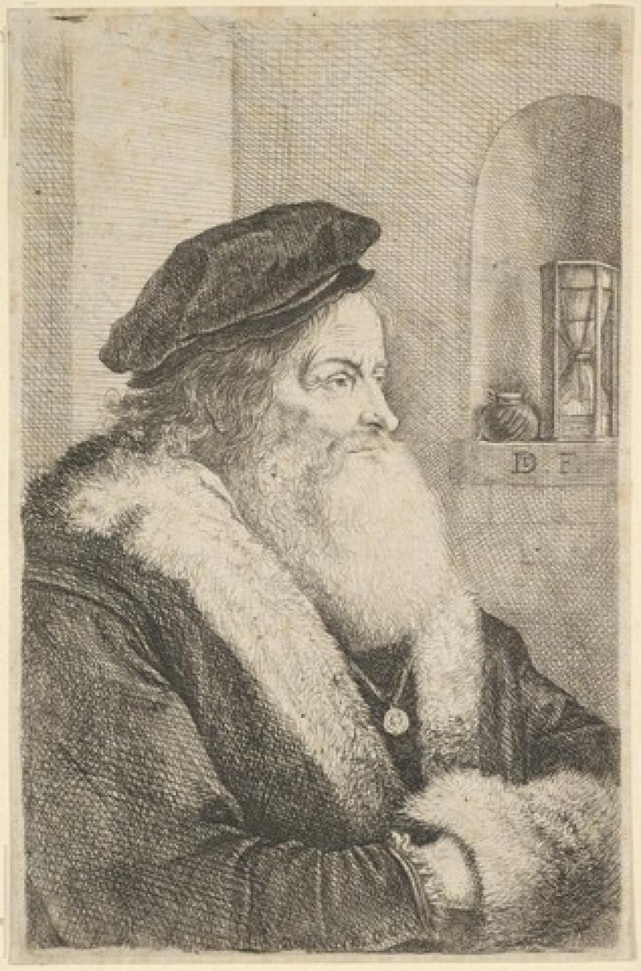 Oude man met baard