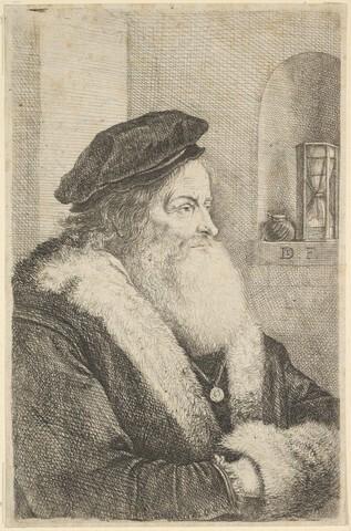 Oude man met baard