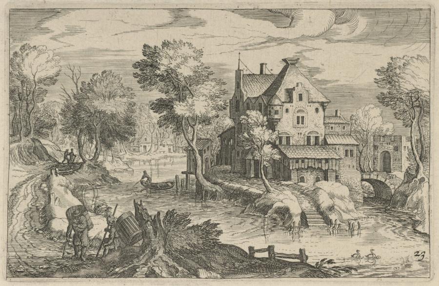 Dorp aan het water