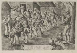 flemish-wedding-party-with-bag-pipe-player