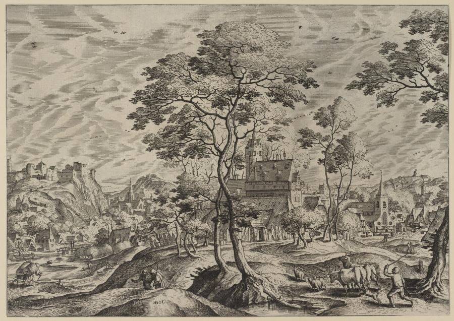 Village Landscape with a Castle