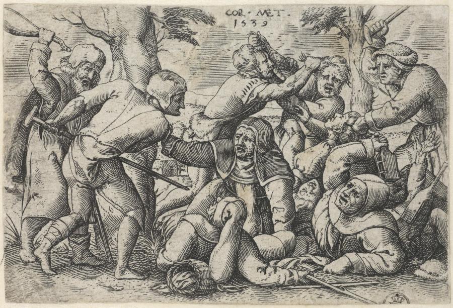 Fight between Beggars and Beggar-Women