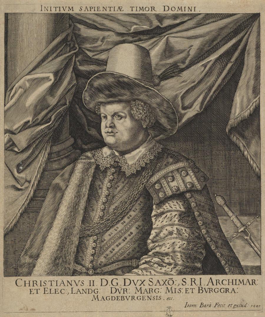 Portrait of Christian II, Elector of Saxony