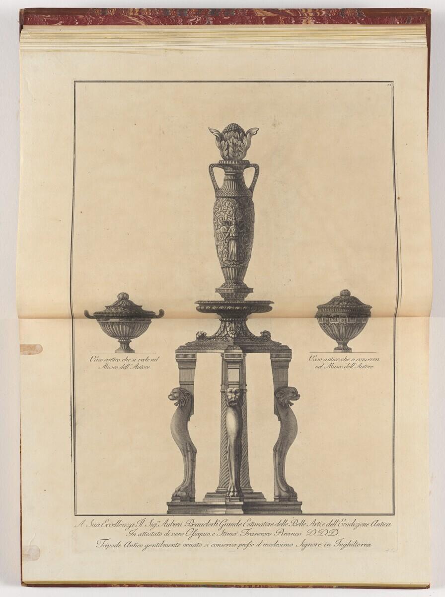 Tripod and Two Vases