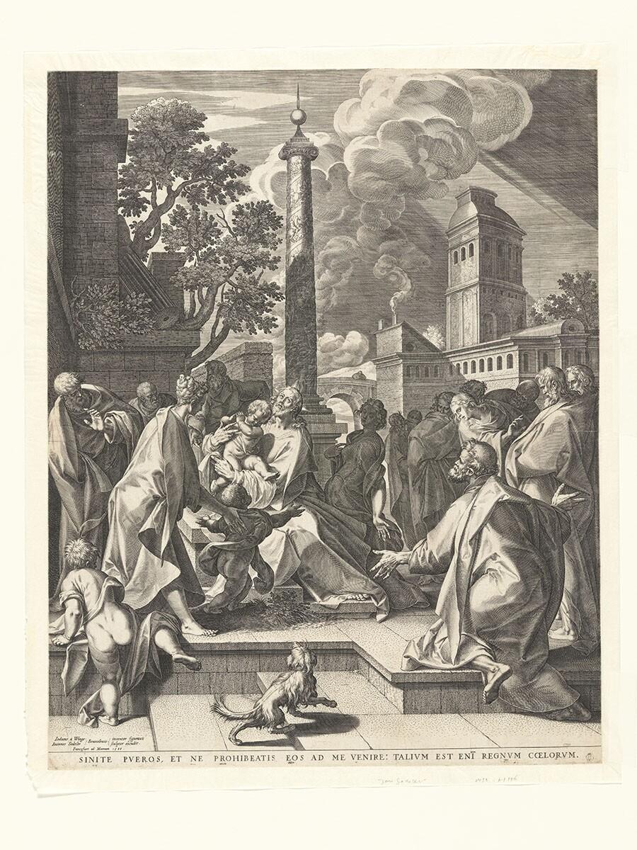 Christus zegent de kinderen