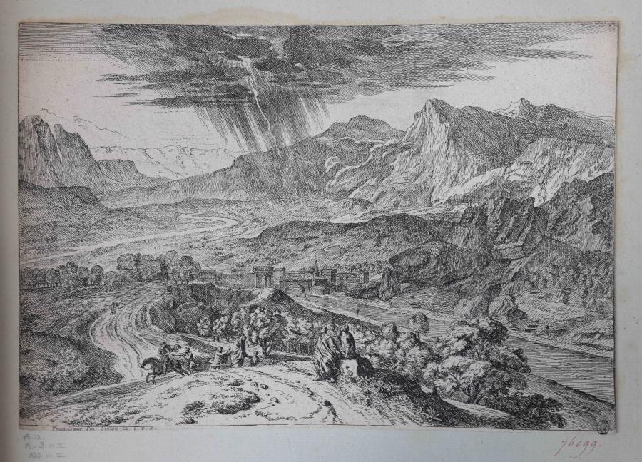 Landschap met onweersbui
