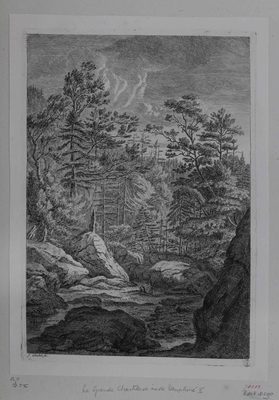 Forest Landscape with a Stream