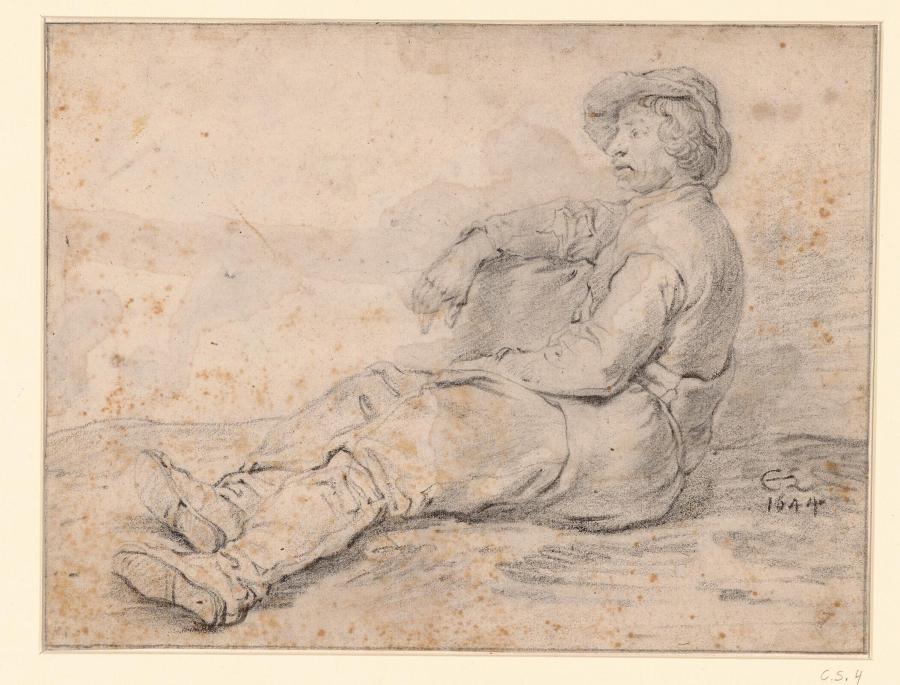 A Man Lying on the Ground