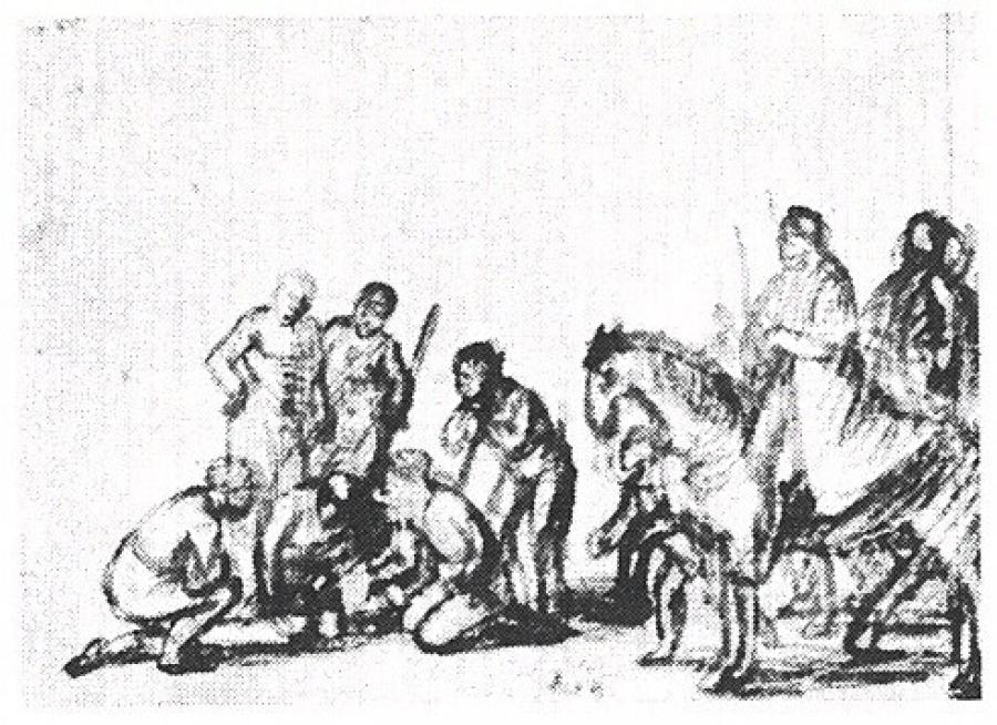 De kruisiging van Petrus