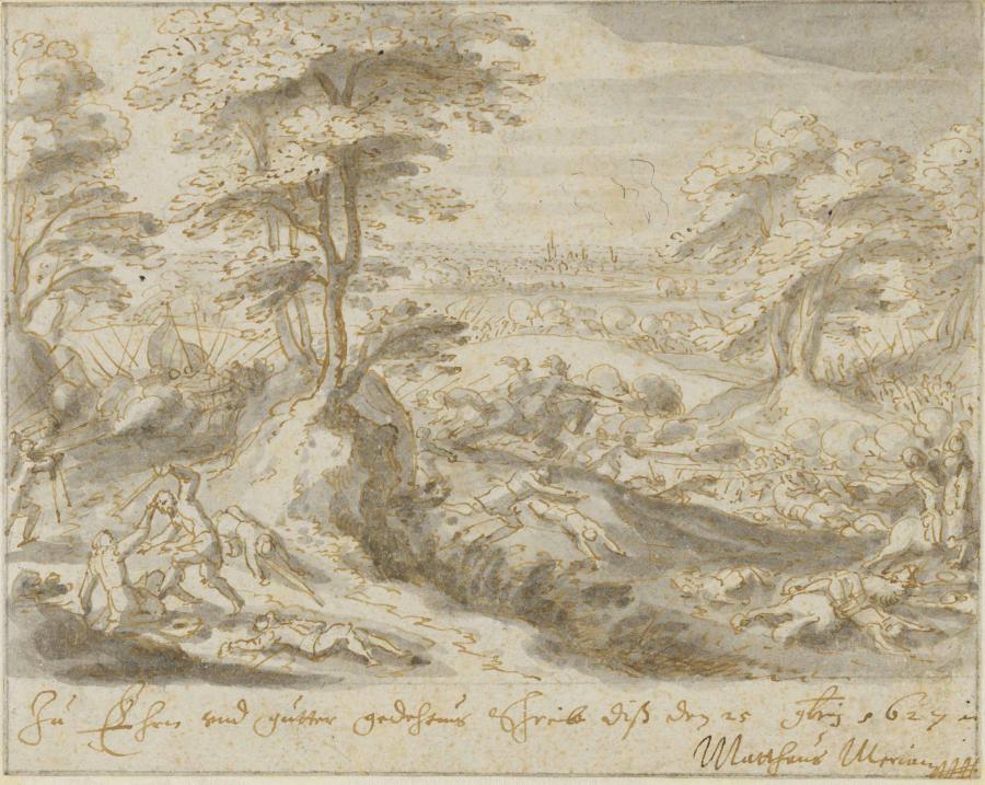 Battle Scene in a Landscape
