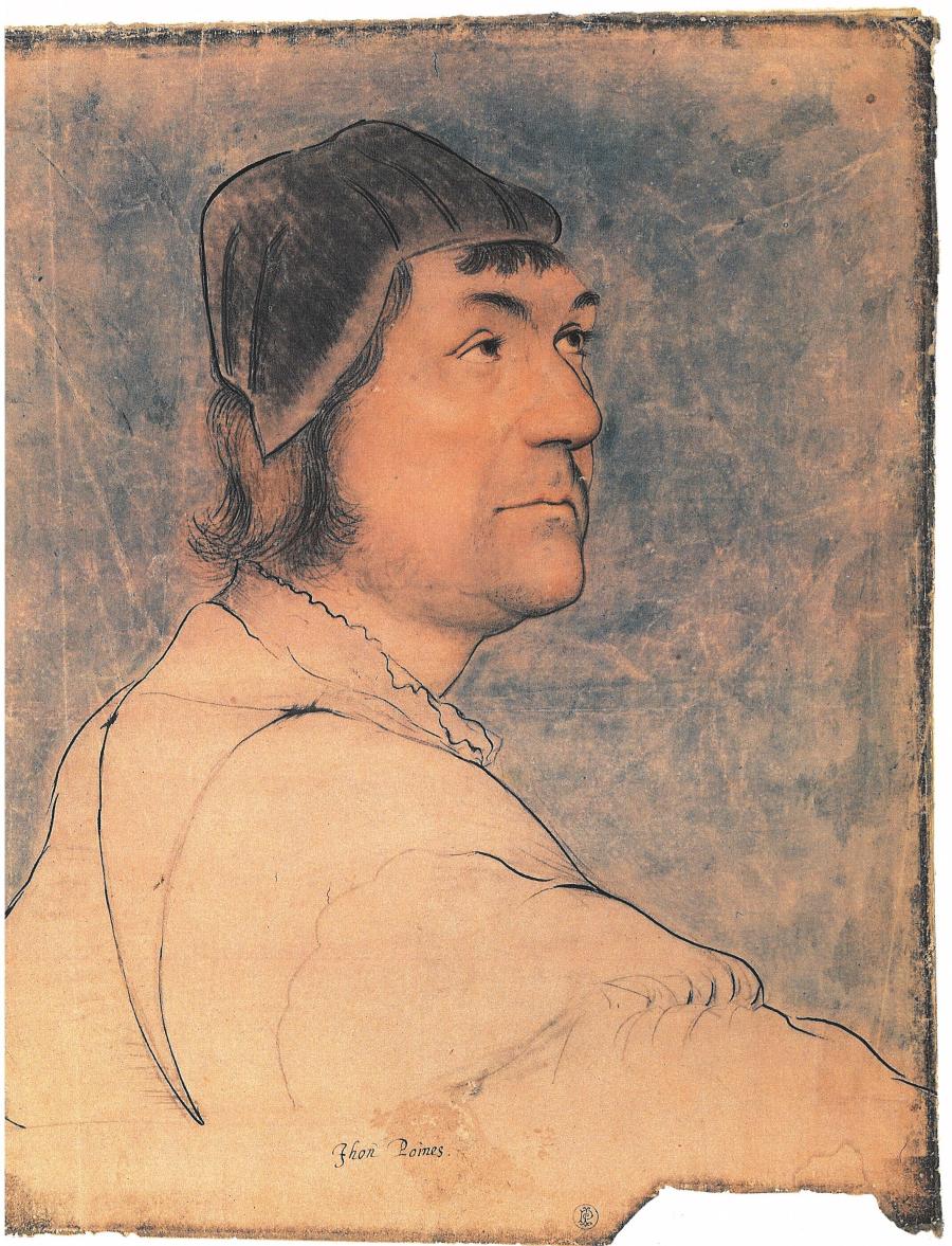 Portret of John Poines (or Poyntz), naar rechts gewend