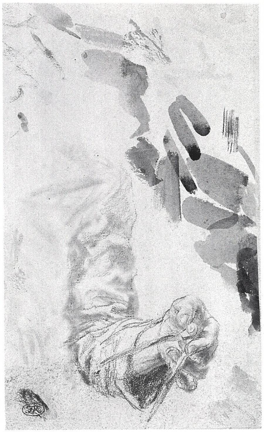 Study of a Left Hand Holding a Compass