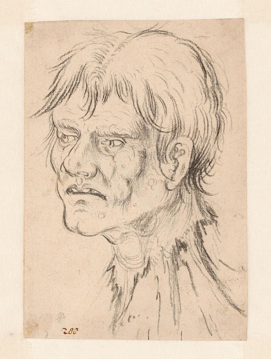 Head of a Decapitated Man, seen in Three Quarters View