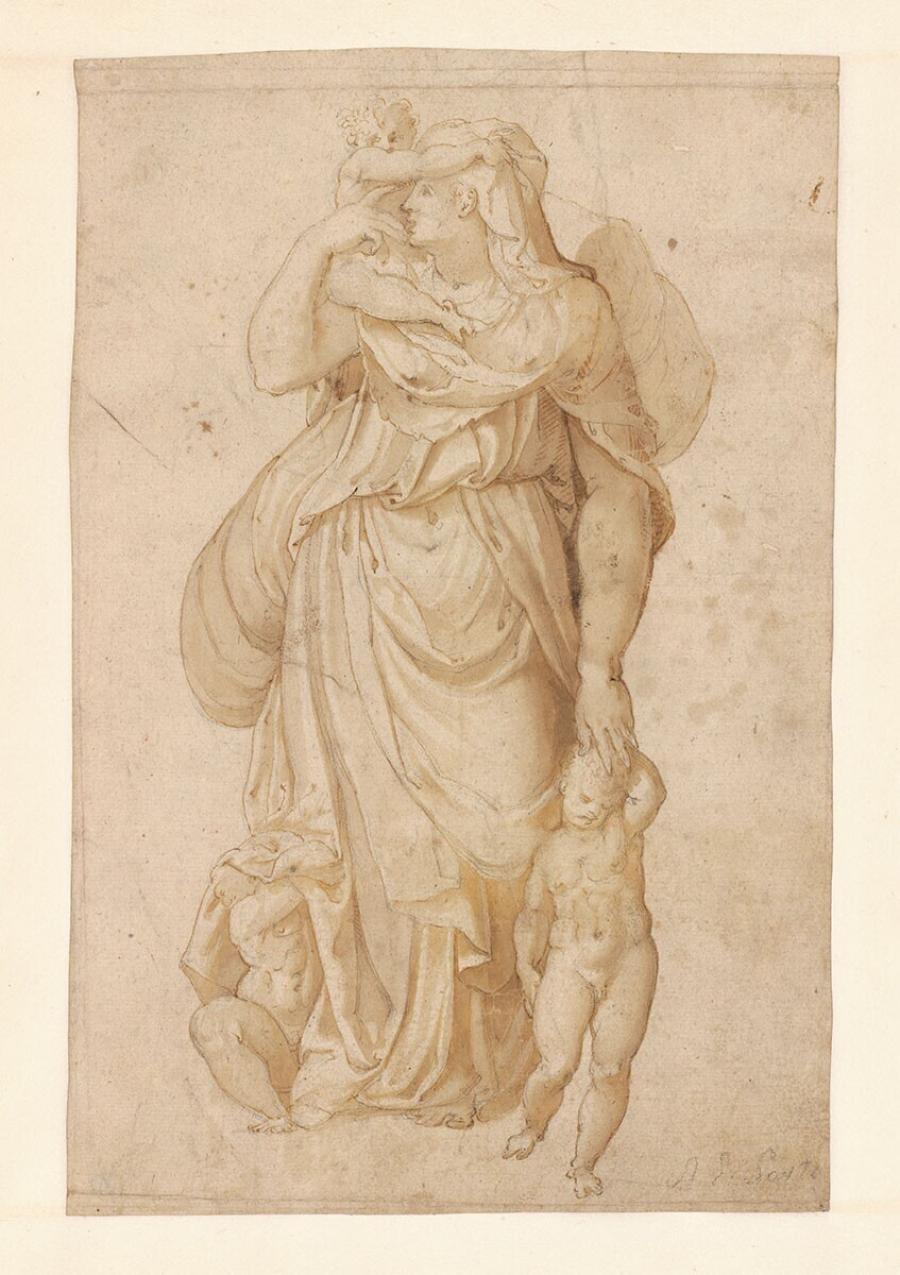 Standing Woman with Three Children (Caritas)