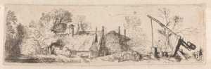 landschap-met-boerenwoning-hooiberg-en-waterput
