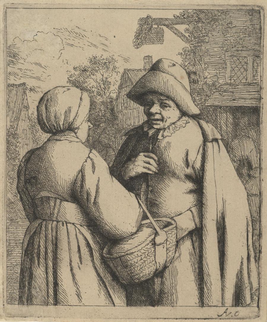 Man and Woman Conversing