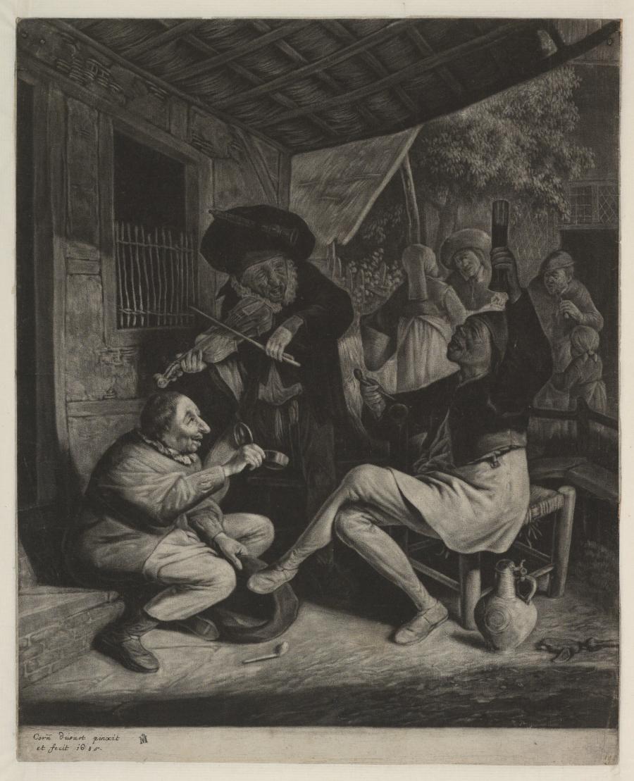 A Man Offers Tobacco to Another Man