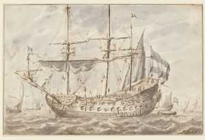 a-warship-at-sea