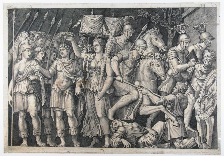 Trajanus door Victoria gekroond