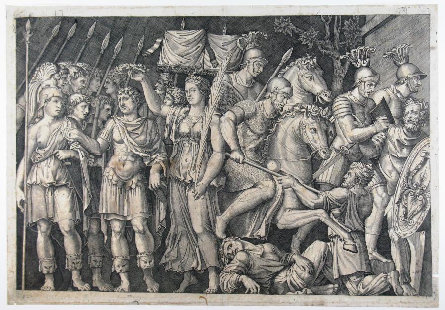 Trajanus door Victoria gekroond