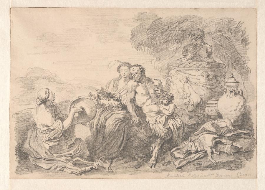 Two Women and a Satyr