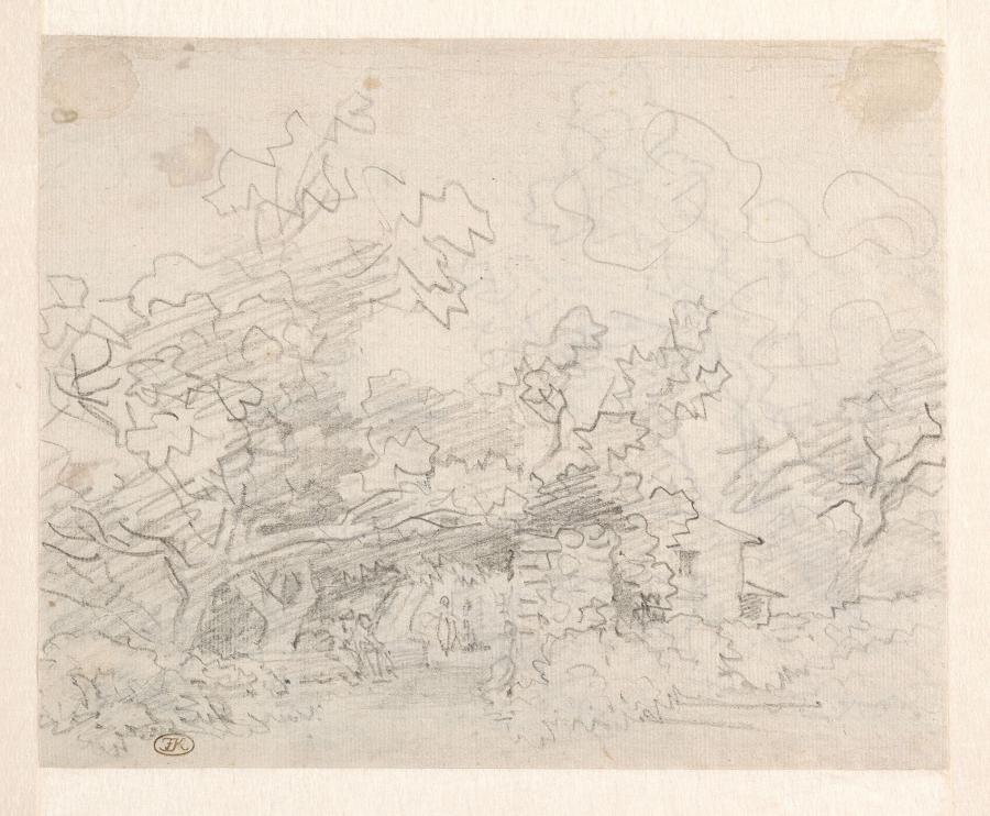 Landscape with Figures and a Church Beyond