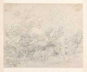 landschap-met-figuren-een-kerk-in-de-achtergrond