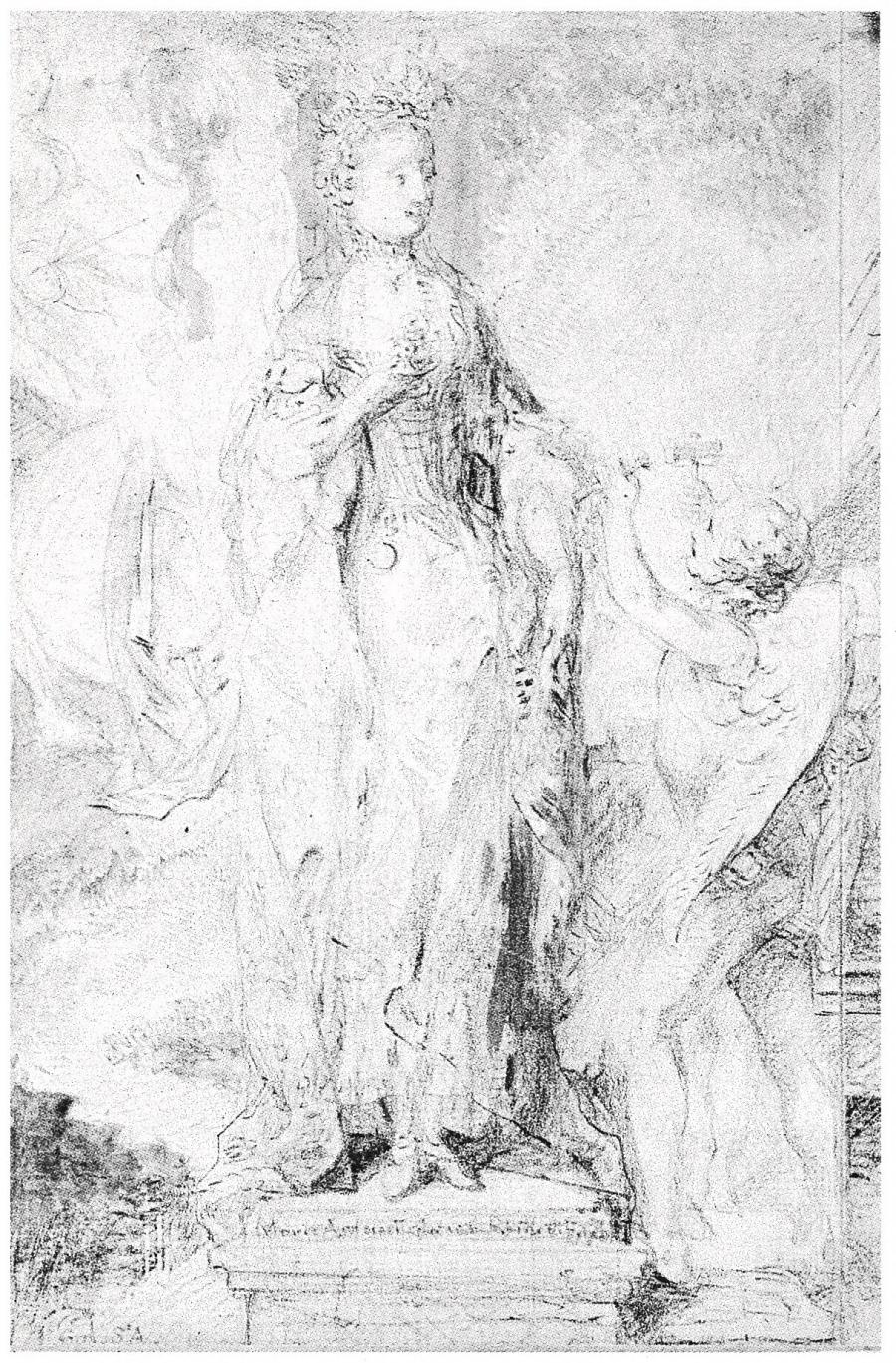 De verheerlijking van Marie Antoinette, koningin van Frankrijk