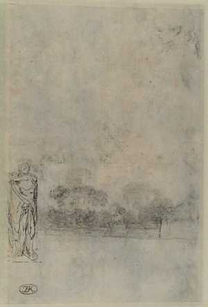 studies-van-een-gedrapeerde-figuur-en-een-landschap