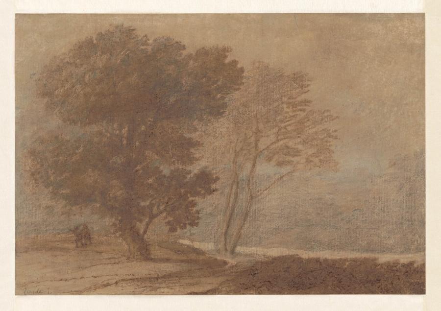 Landscape with Trees and Travellers