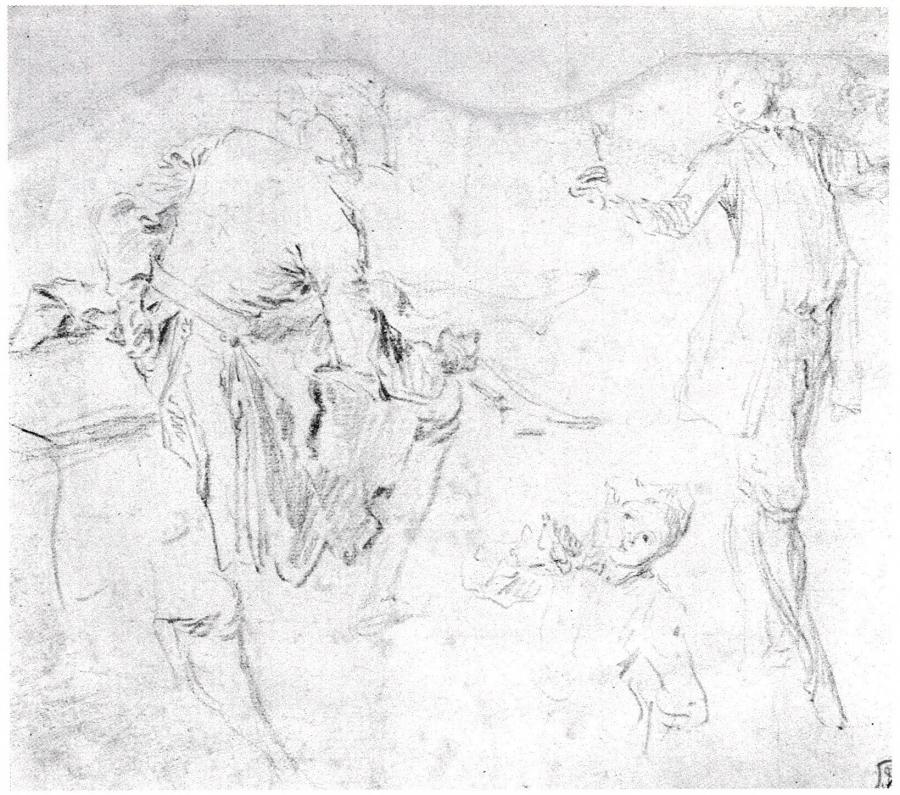 Study of Two Cavaliers and a Lady